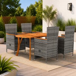 Concise 5-Piece Garden Dining Set for Your Patio