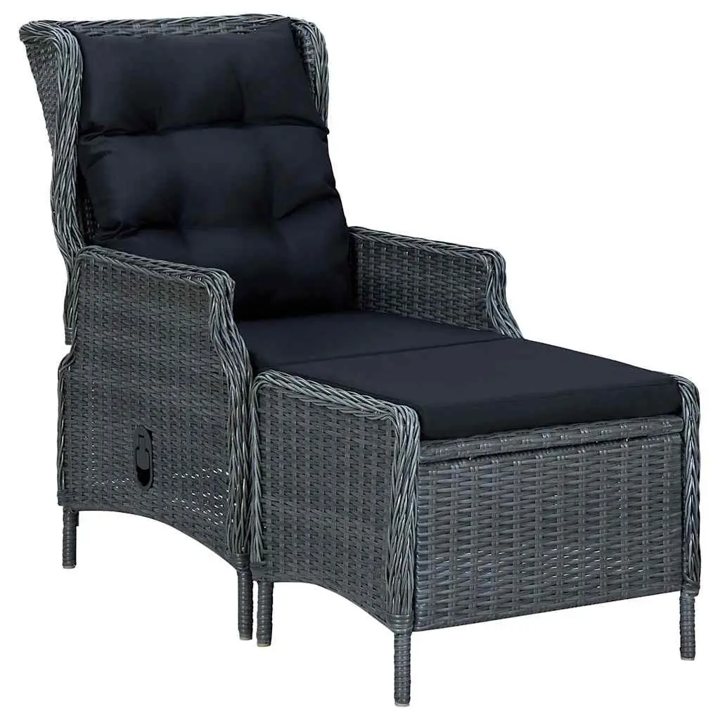 Garden Dining Set 7 Piece Outdoor Furniture Table Chairs Grey Rattan Acacia
