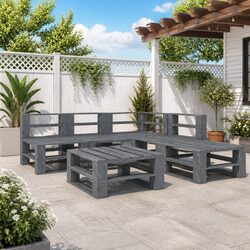 Compact 6-Piece Garden Pallet Lounge Set, Quality Assured