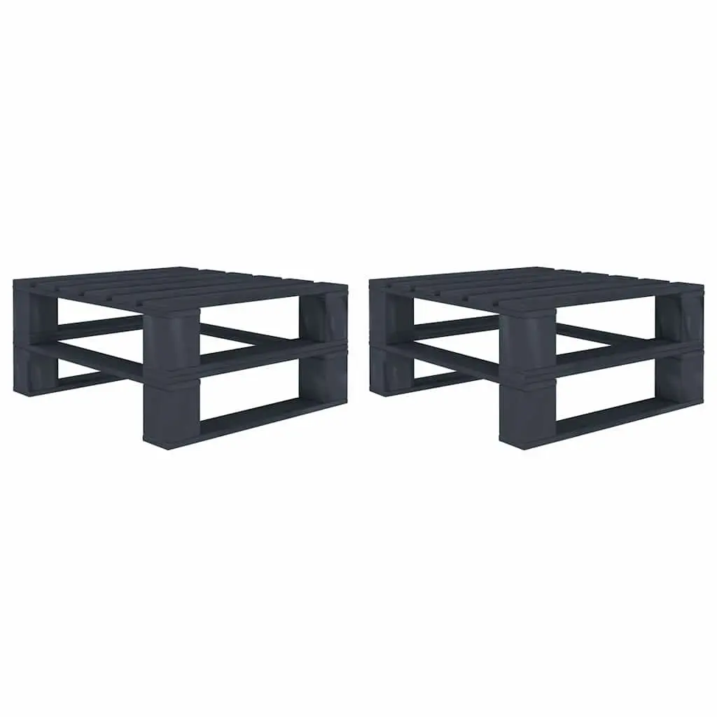 Garden Pallet Lounge Set 6 Piece Outdoor Furniture Grey Wooden Sofa Coffee Table