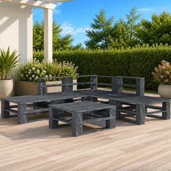 Compact and Stylish 6-Piece Garden Lounge Set