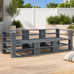 3-Seater Garden Pallet Sofa - Simple Yet Effective