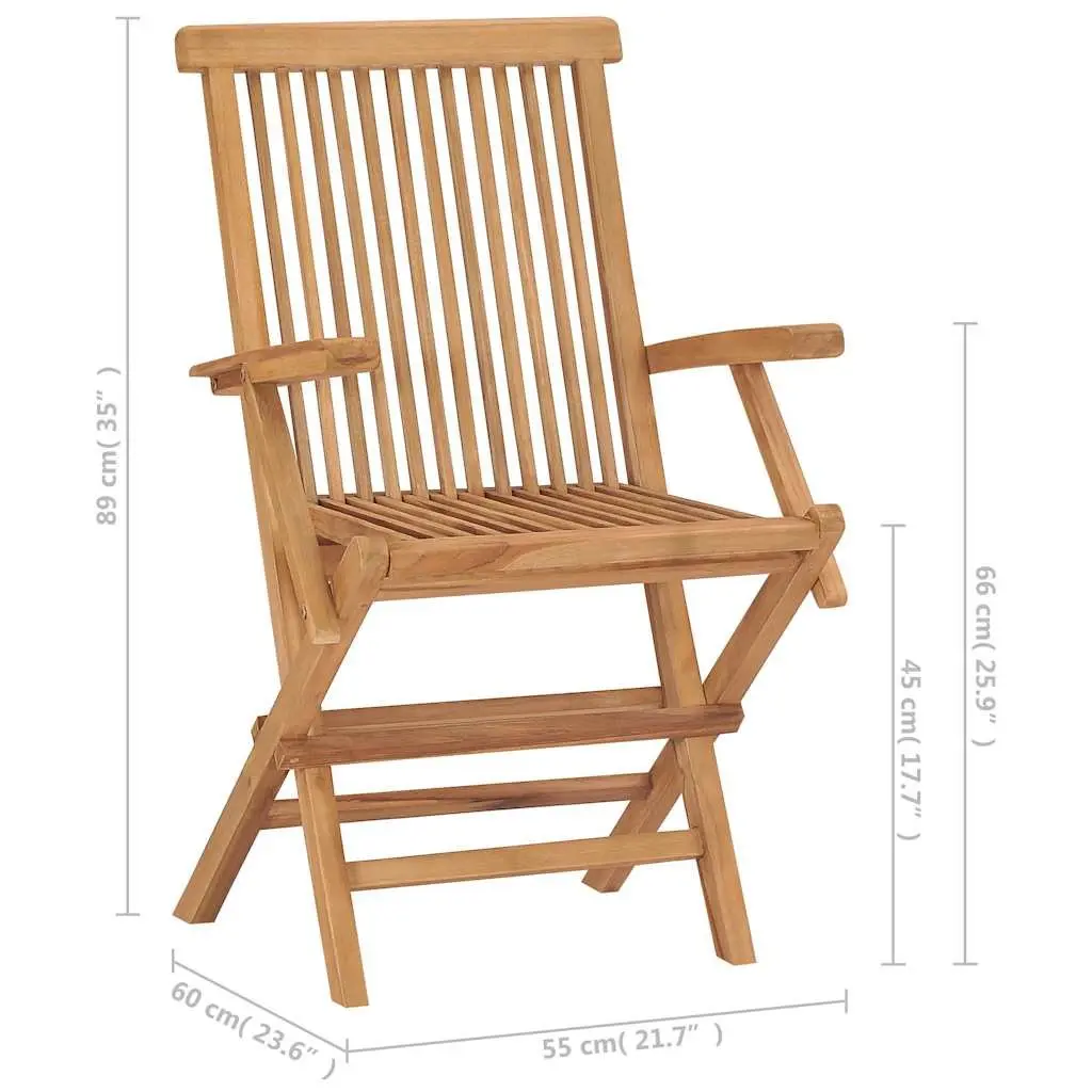 Outdoor Garden Chairs Set Brown 8 Piece Folding Wooden Seating
