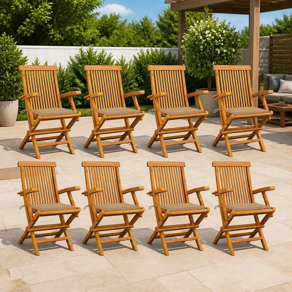 8-Piece Folding Garden Chair Set