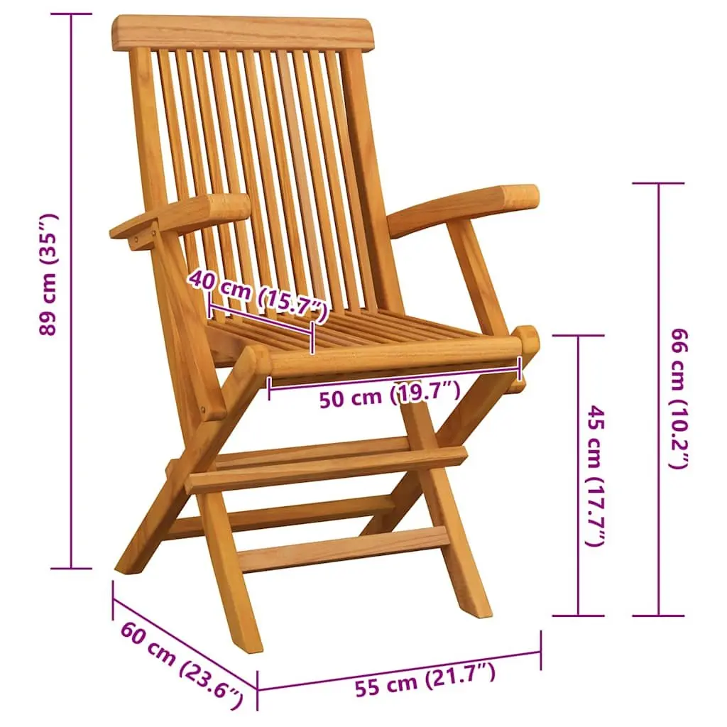8-Piece Folding Garden Chair Set
