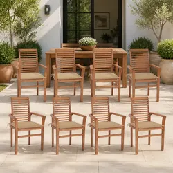 Your Outdoor Dining Needs Covered with 8 Stylish Chairs