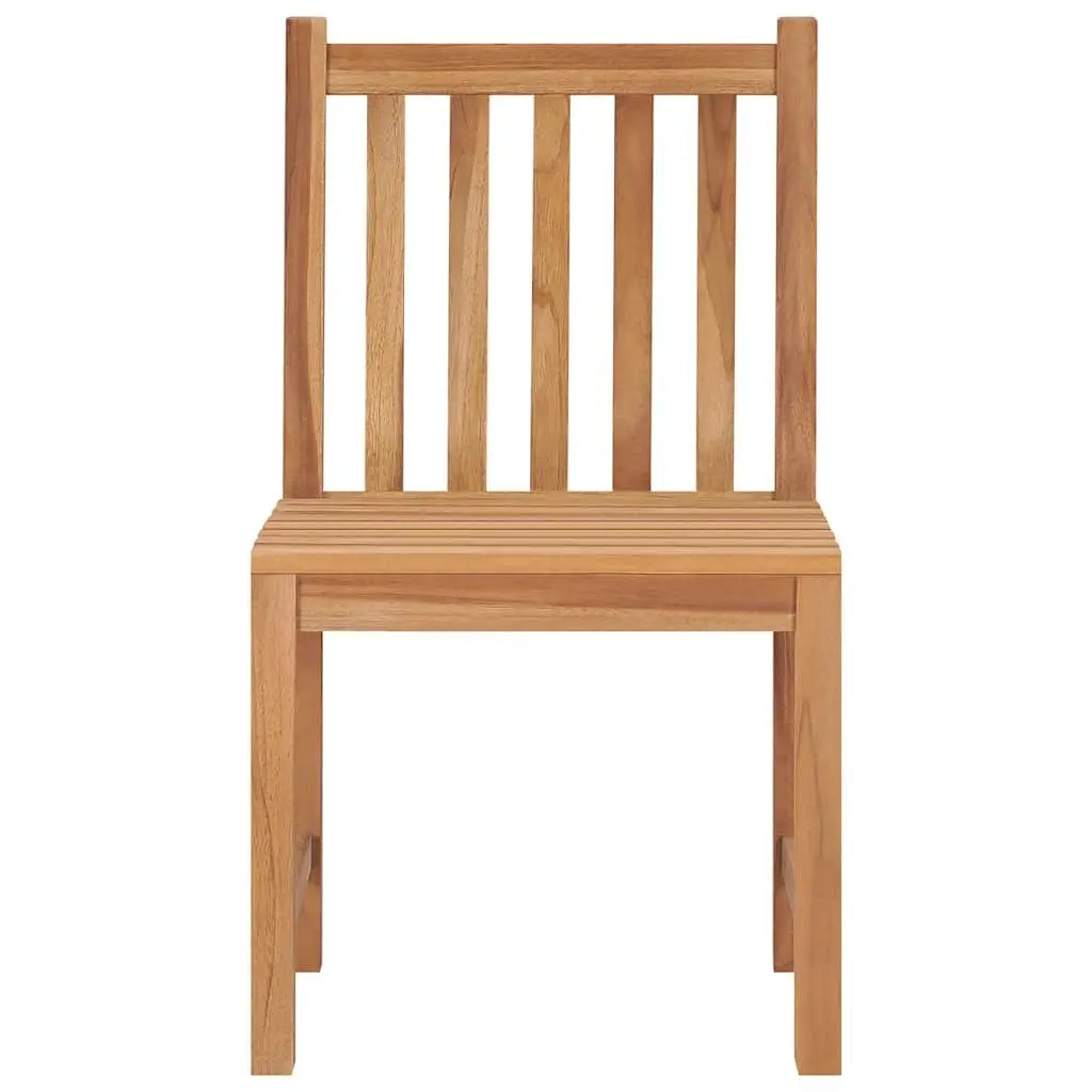 Outdoor Garden Chairs Set Grey 4 Piece Teak Wood with Cushions