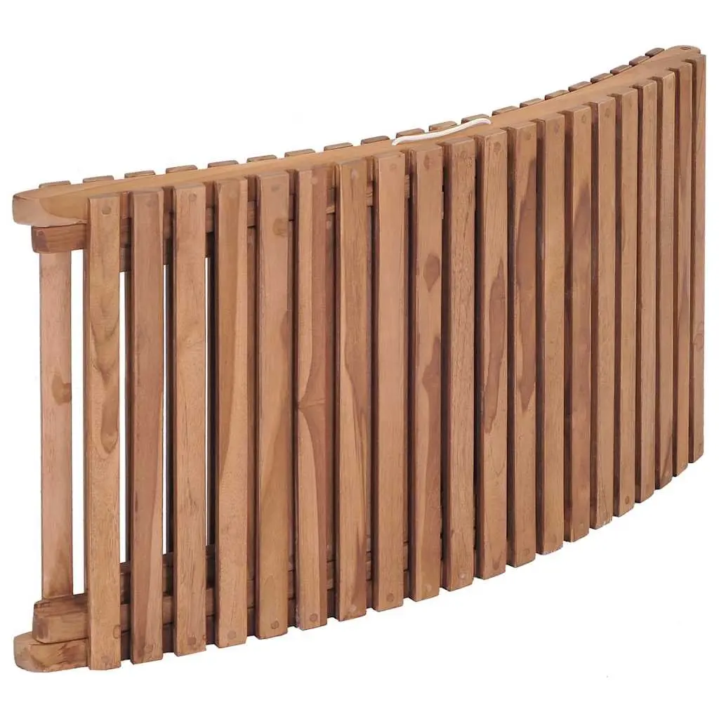 Folding Sun Lounger Brown Solid Teak Wood Adjustable Backrest Outdoor Garden Patio Chair
