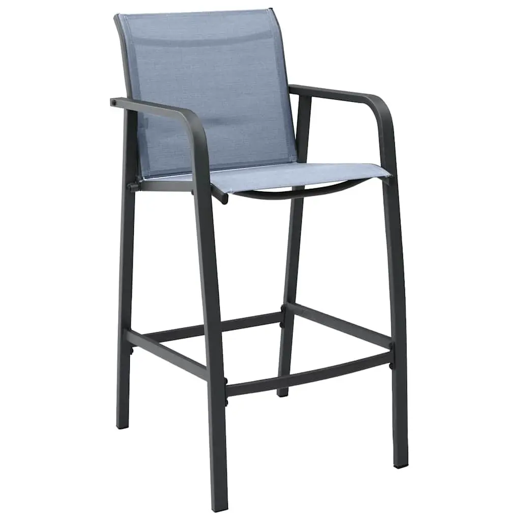 5-Piece Garden Bar Set with Steel & Glass