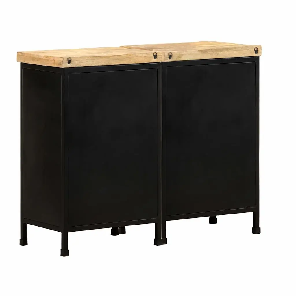 Sideboard Brown 6 Drawers Rustic Industrial Storage Cabinet