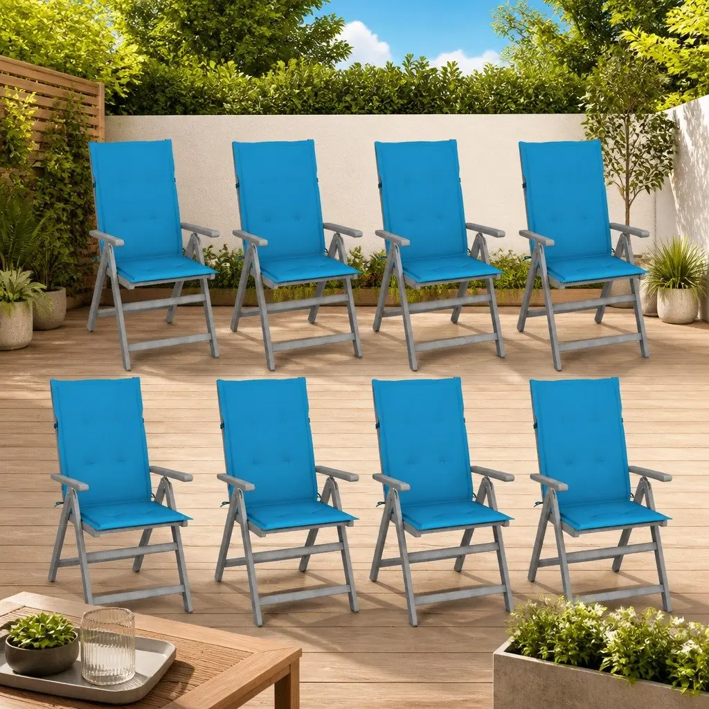 8-Pc Outdoor Reclining Chair Set