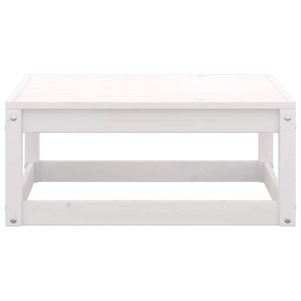 Garden Lounge Set White 8 Piece Modular Sofa Seating