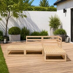 4 Piece Garden Lounge Set for Outdoor Relaxation