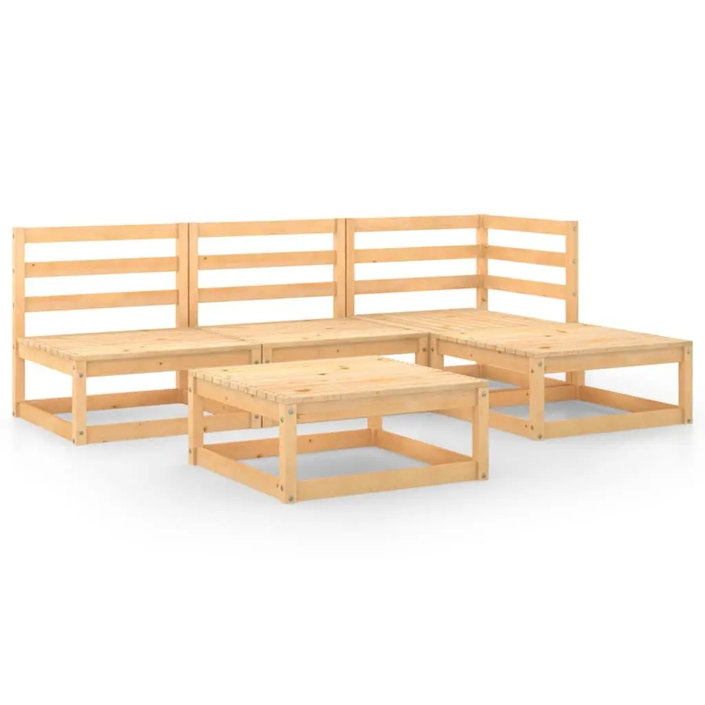 5 Piece Garden Lounge Set Outdoor Furniture Patio Seating Modular Configuration