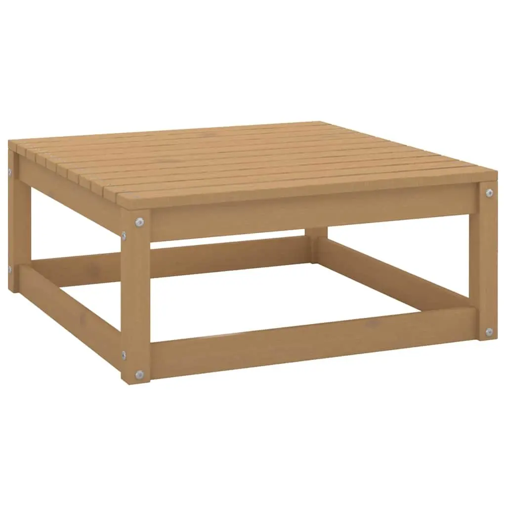 6-Piece Modular Outdoor Lounge Set, Brown Pinewood