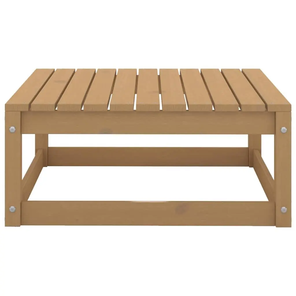 6-Piece Modular Outdoor Lounge Set, Brown Pinewood