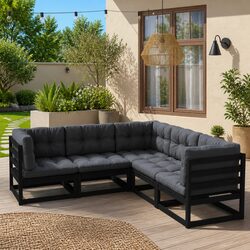5-Piece Garden Lounge Set: Sturdy & Comfortable Furniture