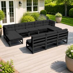 8-Piece Outdoor Lounge Set: Sturdy and Comfortable