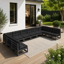 Concise Overview of 10-Piece Garden Lounge Set