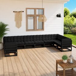 Concise and Reliable 10 Piece Garden Lounge Set