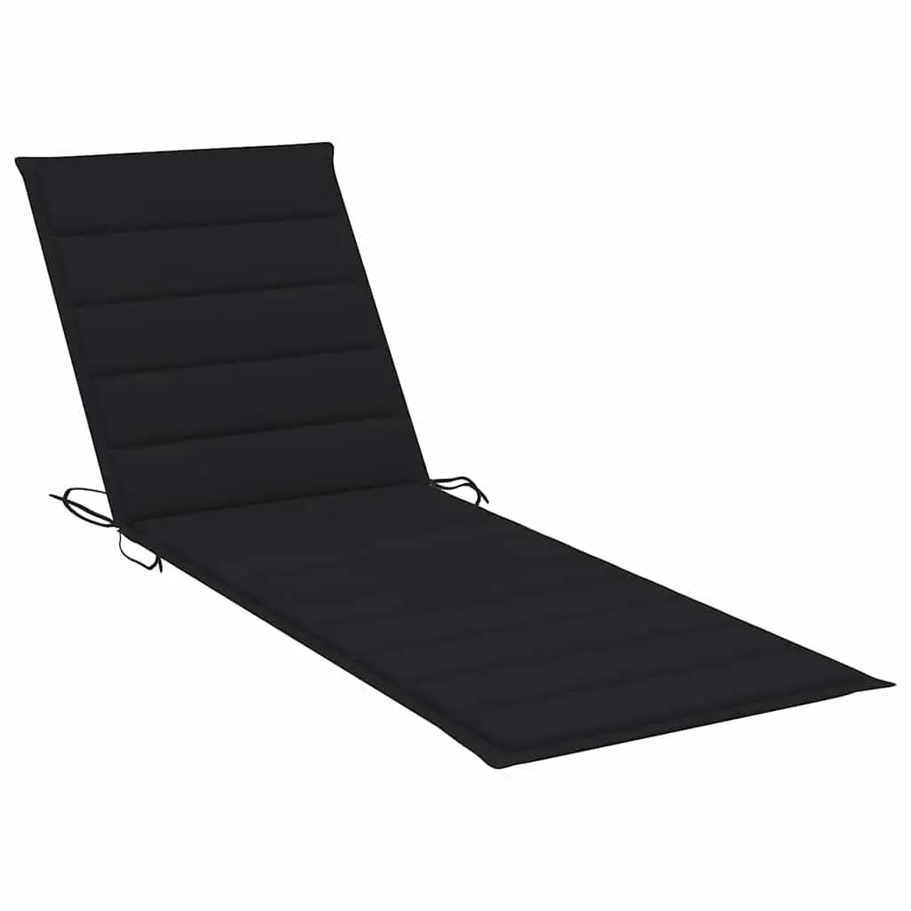 Sun Loungers 2 pcs with Cushions Solid Wood Outdoor Garden Patio Daybed Recliner