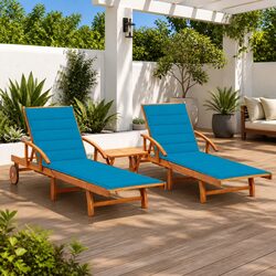 Compact Sun Lounger Set for Effortless Outdoor Relaxation