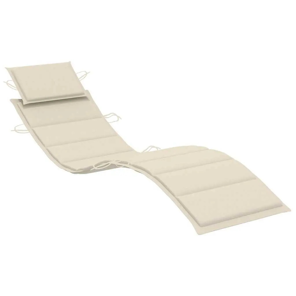 Wooden Lounger Set with Cushions
