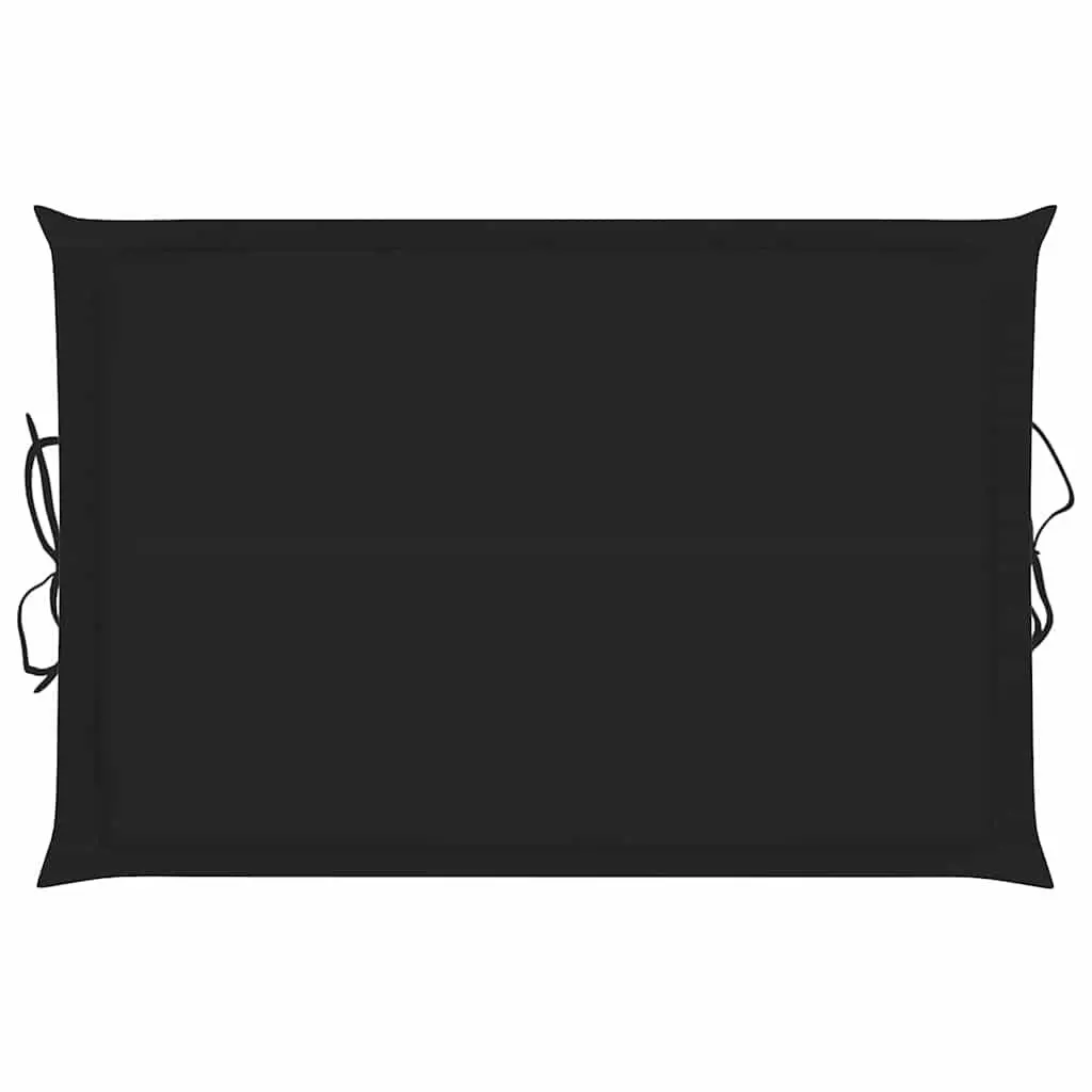Sun Loungers Black 2 Piece Solid Wood Acacia Outdoor Garden Patio Daybed with Cushions