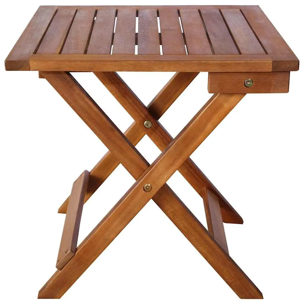 Sun Loungers Set 2 pcs with Table Cushions Solid Acacia Wood Outdoor Patio
