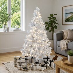 Concise and Charming 180cm LED Half Christmas Tree