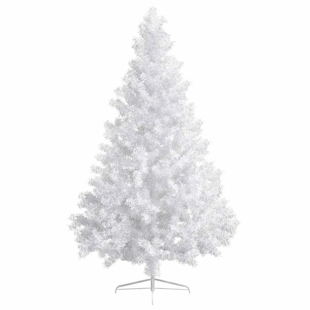 Artificial Half Christmas Tree Pre-lit LED 180cm White Seasonal Holiday