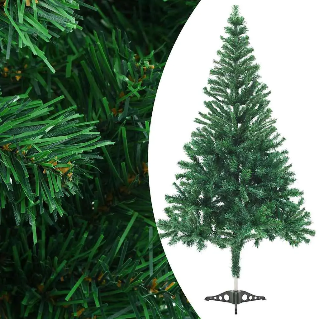 Artificial Christmas Tree Green 120cm Pre-lit with LED Lights 230 Branches