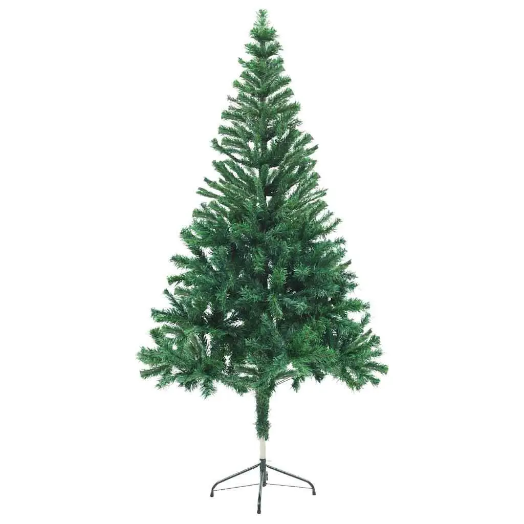Artificial Christmas Tree Green 150 cm Pre-lit LED Lights 380 Branches