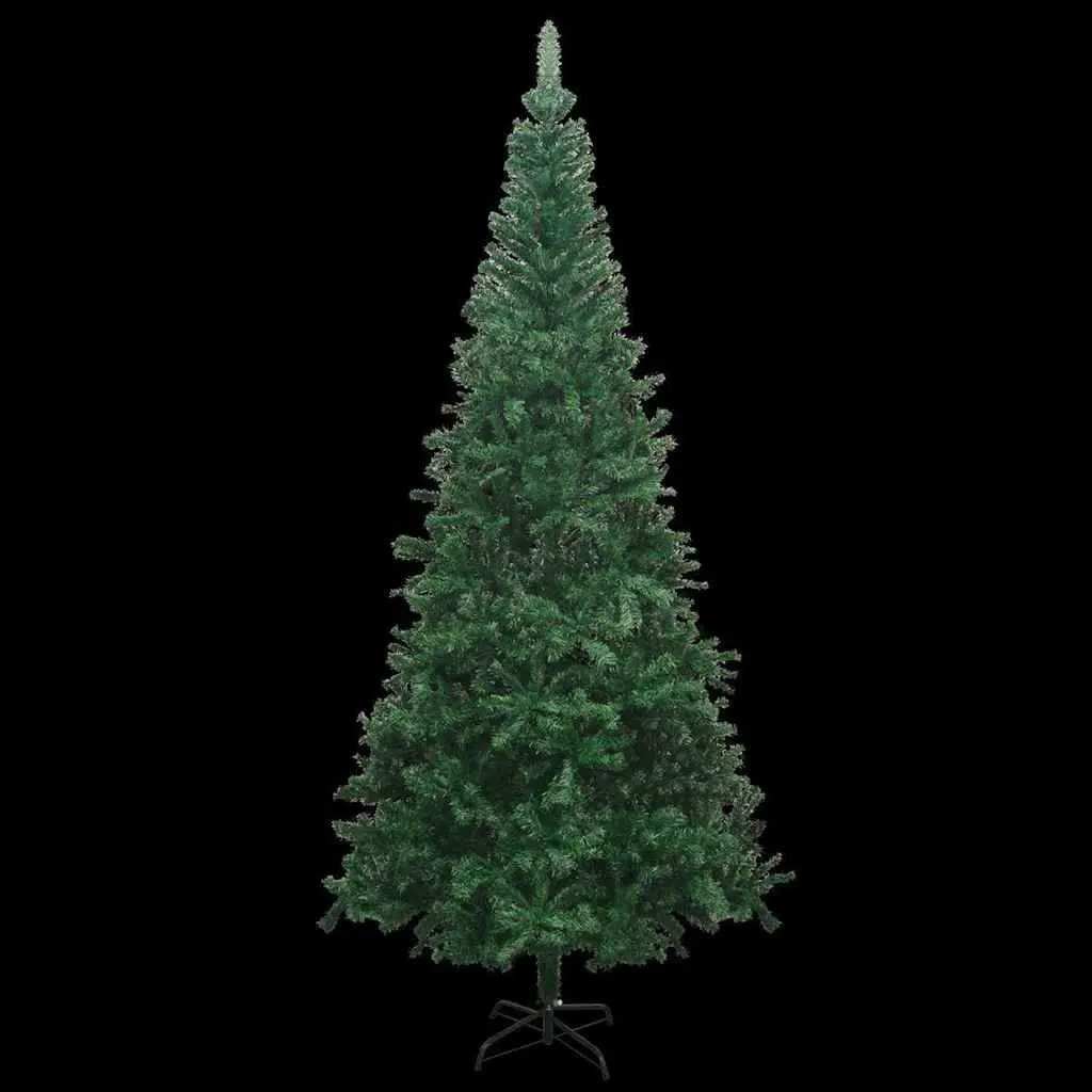 Artificial Christmas Tree Green 240cm Pre-lit LED 1300 Branch Tips Holiday Decor