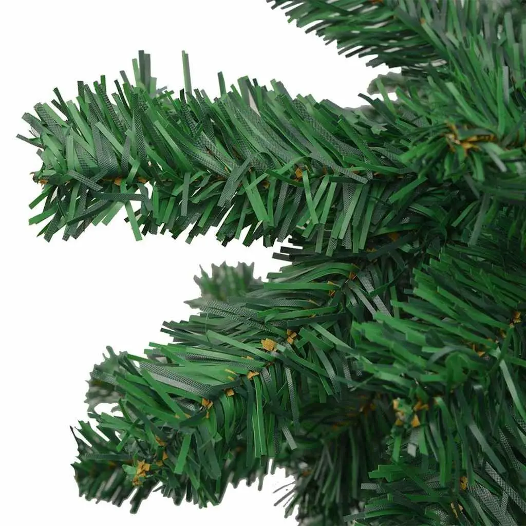 Artificial Christmas Tree Green 240cm Pre-lit LED 1300 Branch Tips Holiday Decor