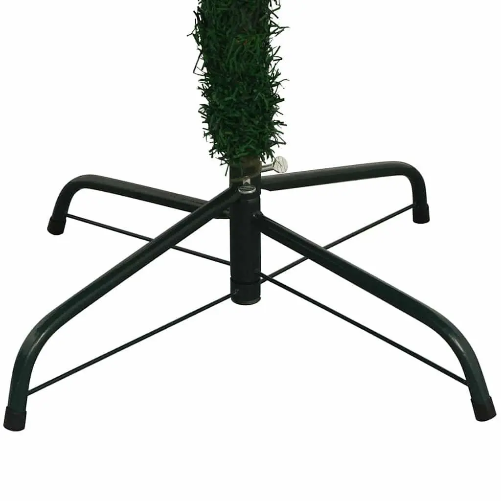Artificial Christmas Tree Green 240cm Pre-lit LED 1300 Branch Tips Holiday Decor