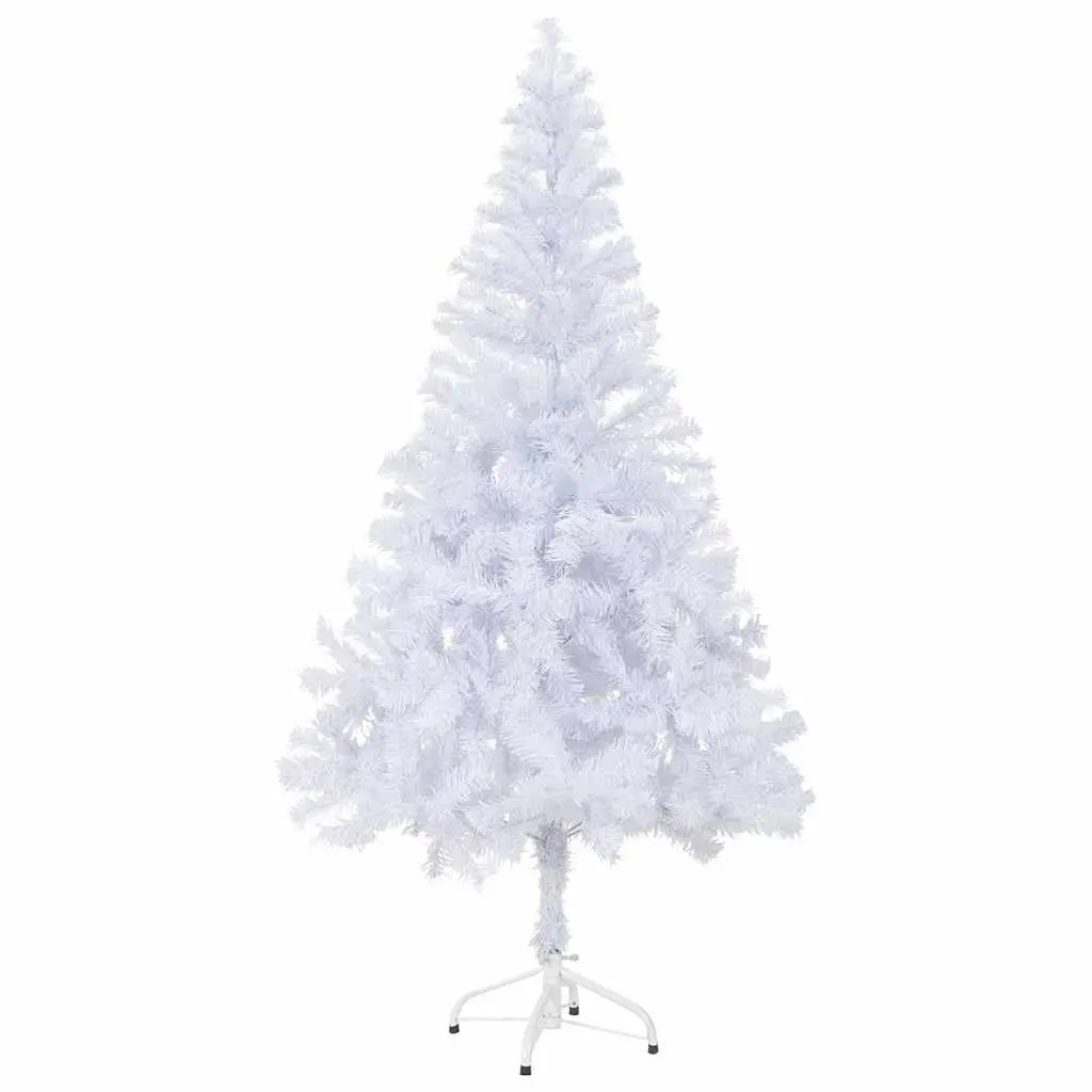 Artificial Christmas Tree White 120cm Pre-lit LED 230 Branches Indoor Holiday Decor