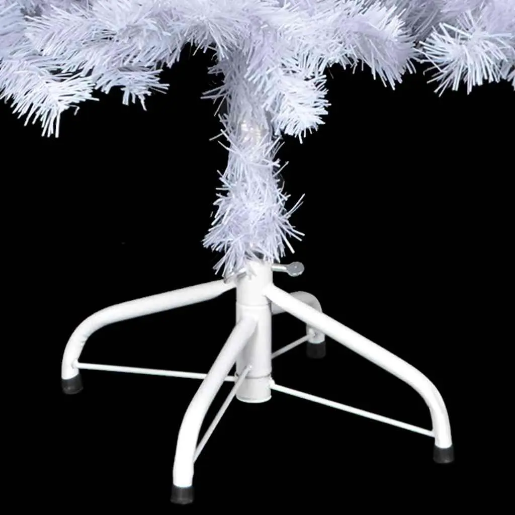 Artificial Christmas Tree White 120cm Pre-lit LED 230 Branches Indoor Holiday Decor