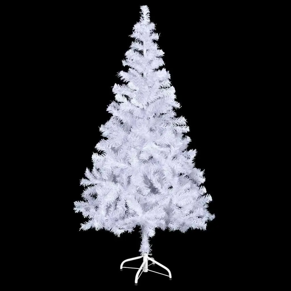Artificial Christmas Tree White 150cm Pre-lit LED 380 Branches