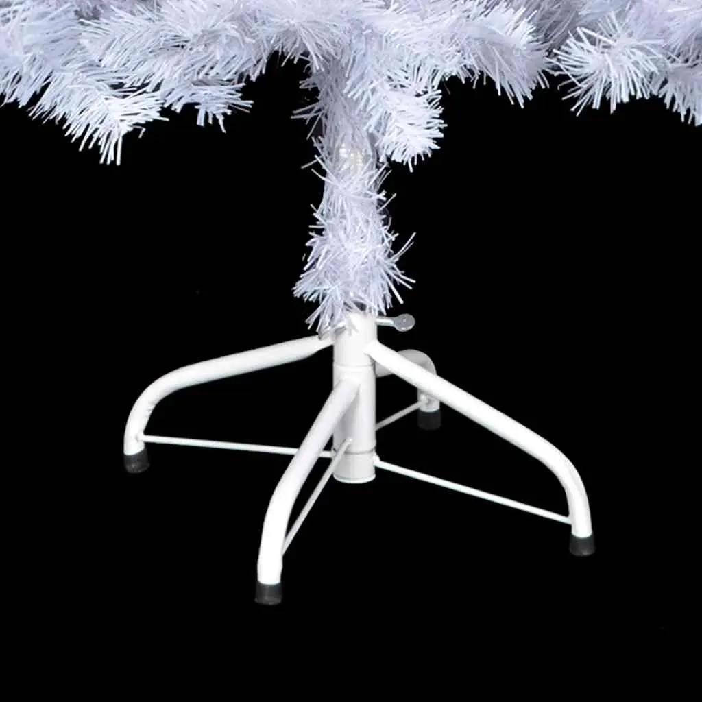 Artificial Christmas Tree White 150cm Pre-lit LED 380 Branches