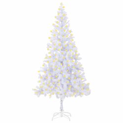 210cm White Christmas Tree with 910 Tips – Compact Beauty