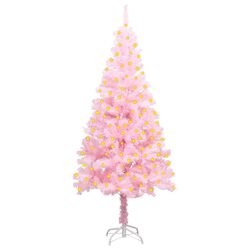 150cm Pink Christmas Tree with LED Lights