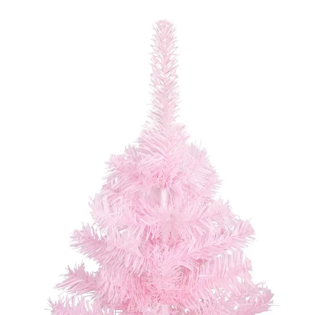 Artificial Christmas Tree Pink 150cm Pre-lit LED Lights with Stand