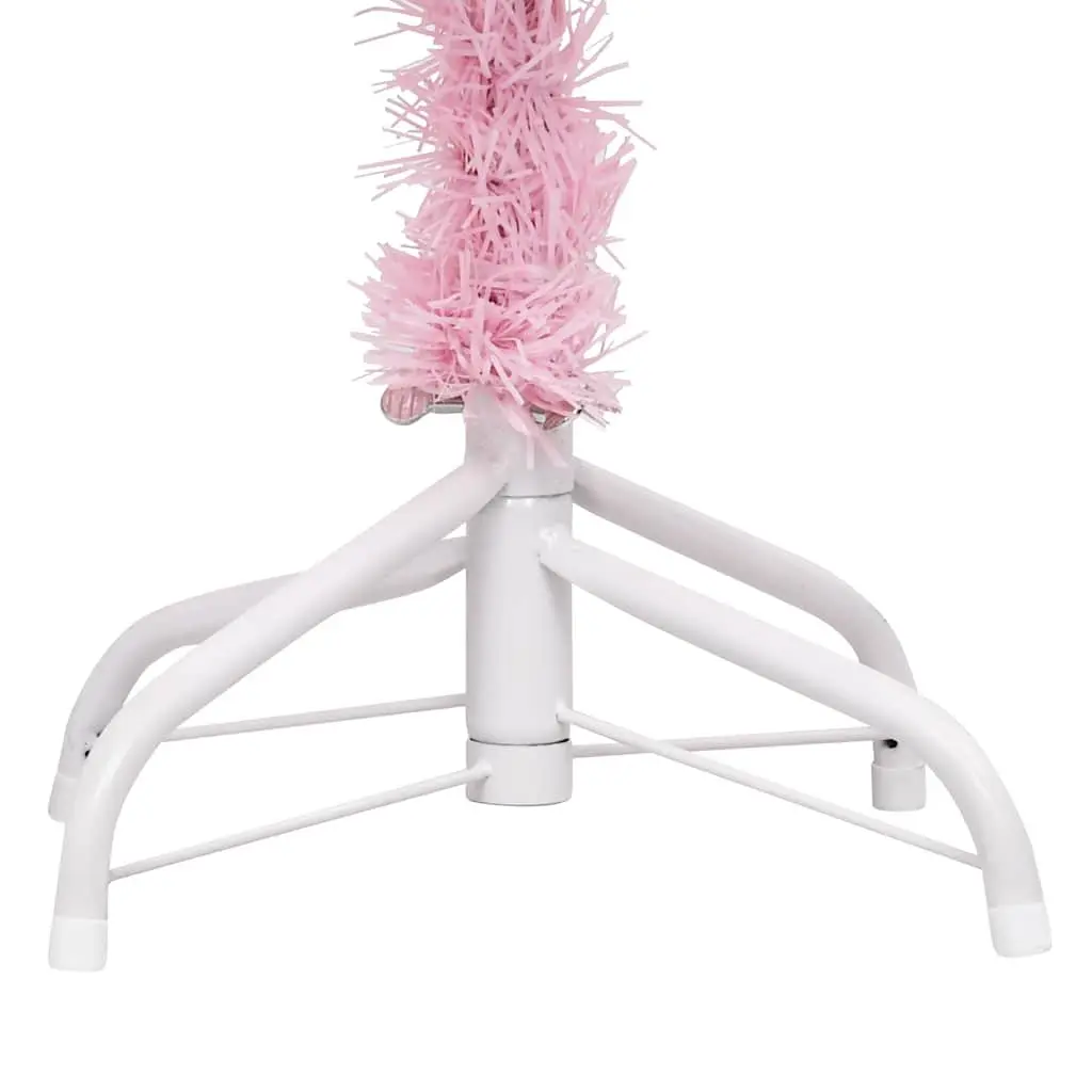 Artificial Christmas Tree Pink 150cm Pre-lit LED Lights with Stand