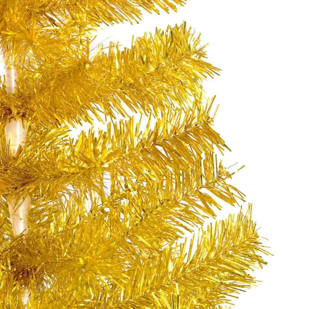 Artificial Pre-lit Christmas Tree 180cm Gold LED Lights Holiday Seasonal Decor