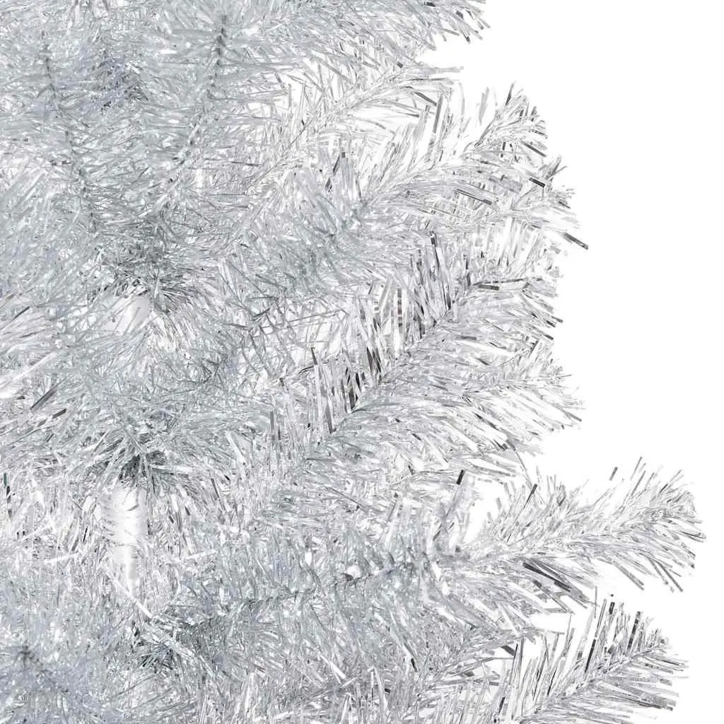 Artificial Christmas Tree Silver 240cm Pre-lit LED Lights