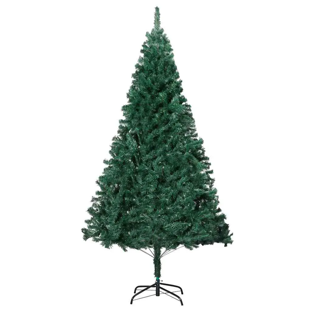 Artificial Christmas Tree Green 150cm Pre-lit LED Lights Thick Branches