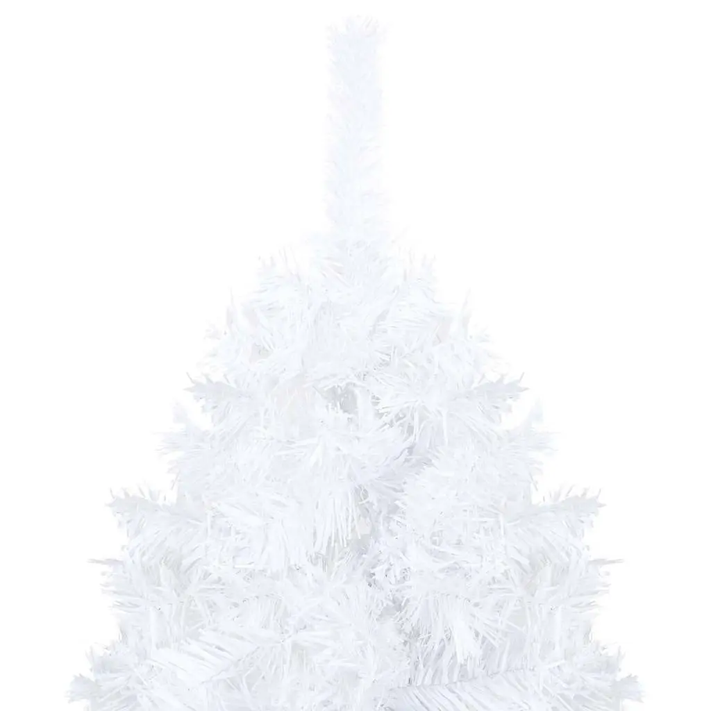 Artificial Christmas Tree White 120cm Pre-lit LED Lights Thick Branches