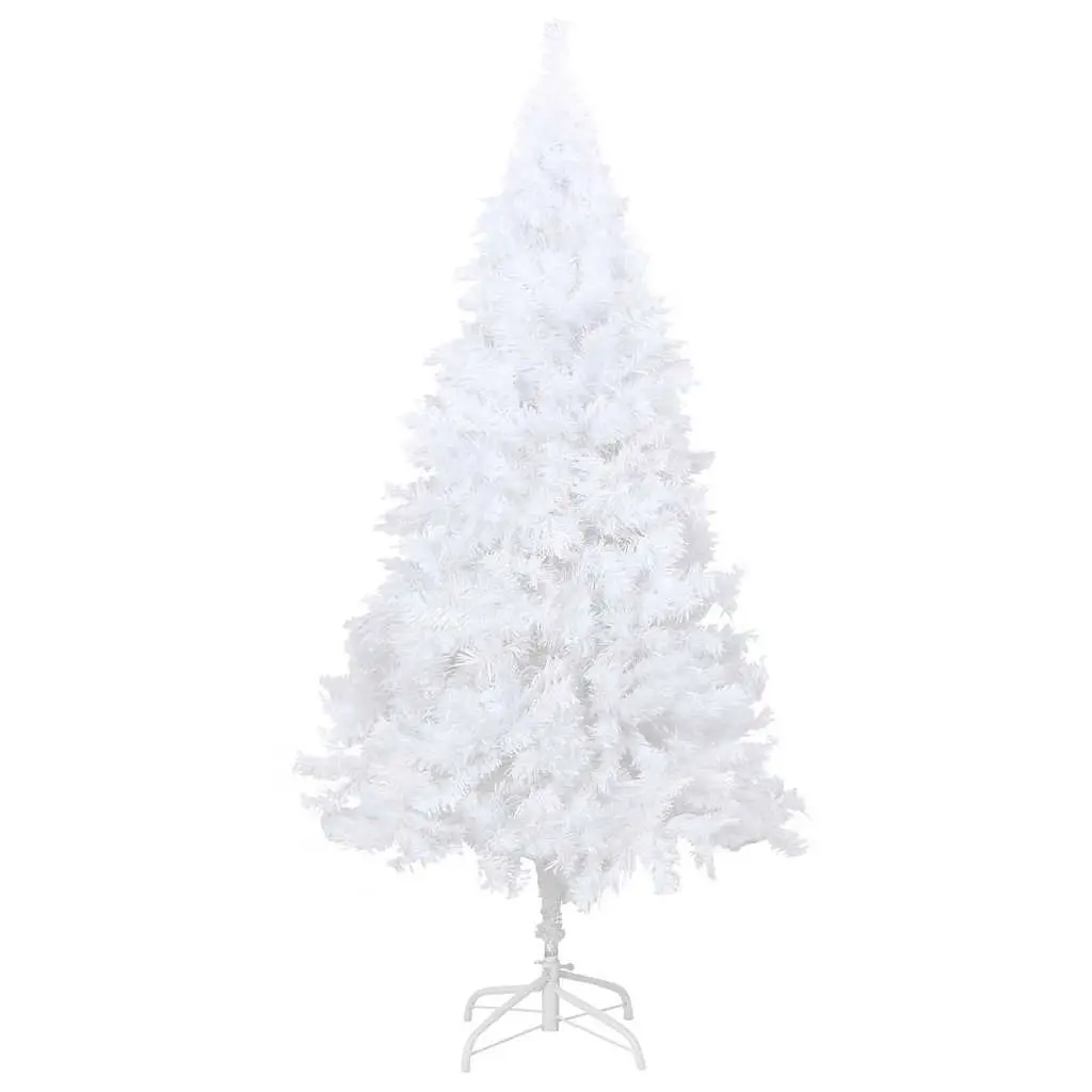 Artificial Christmas Tree White 150cm Pre-lit LED Thick Branches