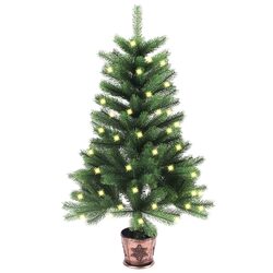 Compact 65cm Christmas Tree with LED Lights for Any Space